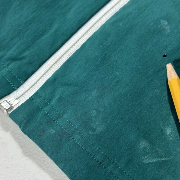 Adidas Full Zip‎ Windbreaker Hooded Jacket Men L Green Blue White Active - Picture 10 of 16